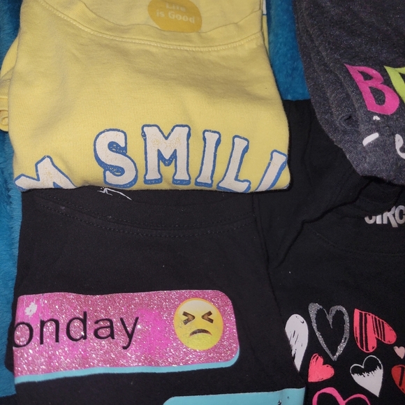 T-Shirts Bundle of 8 Big Girls Size Large 10-12 - Picture 4 of 7